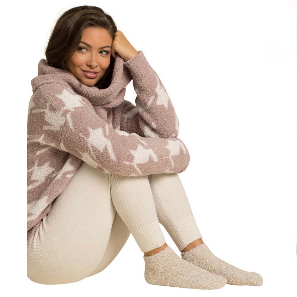 NWT BarefootDreams CozyChic ankle sock set stone multi- OS/W5-9